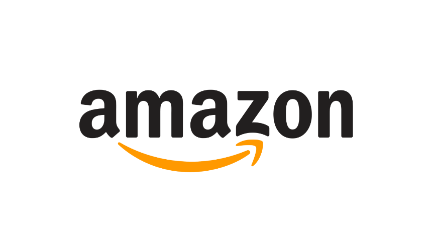 Amazon logo featuring bold text and a smiling orange arrow from A to Z.